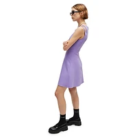 Shoulder-Cutout Sleeveless Dress
