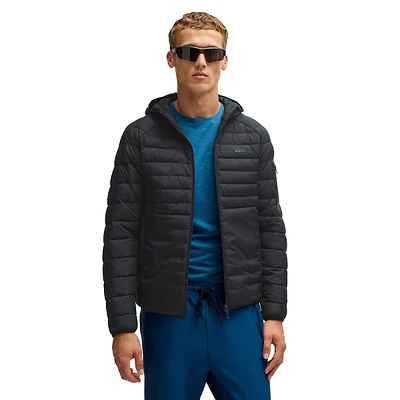 Water-Repellent Padded Jacket With Decorative Reflective Details