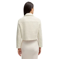 Cropped Bouclé Jacket