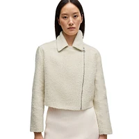 Cropped Bouclé Jacket