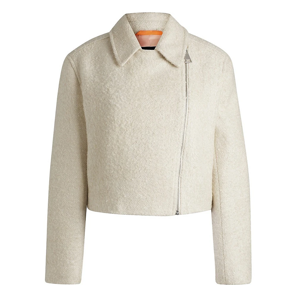 Cropped Bouclé Jacket