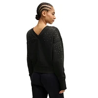 Elay Embellished Cotton-Terry Sweatshirt