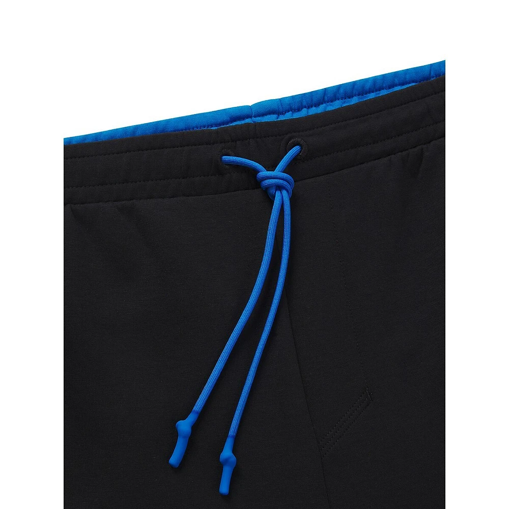 Side-Piped Stretch-Cotton Tracksuit Bottoms