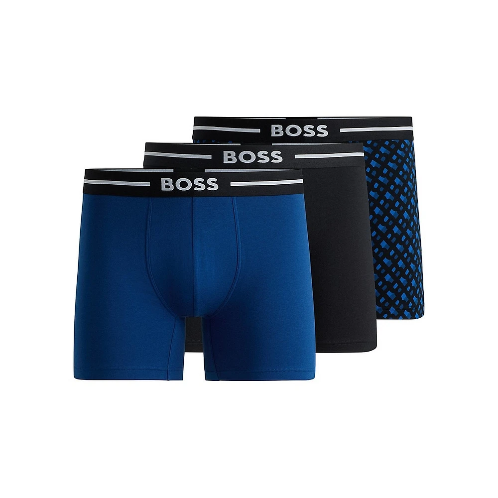 3-Pack Stretch-Cotton Boxer Briefs