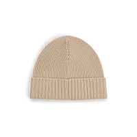 Virgin Wool Ribbed Toque