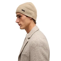 Virgin Wool Ribbed Toque