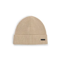 Virgin Wool Ribbed Toque