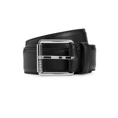 Textured Leather Belt