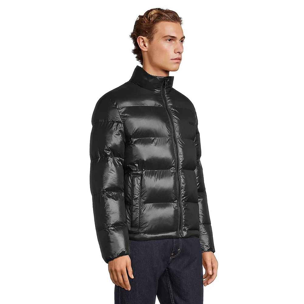 Shiny Tech-Fill Puffer Jacket