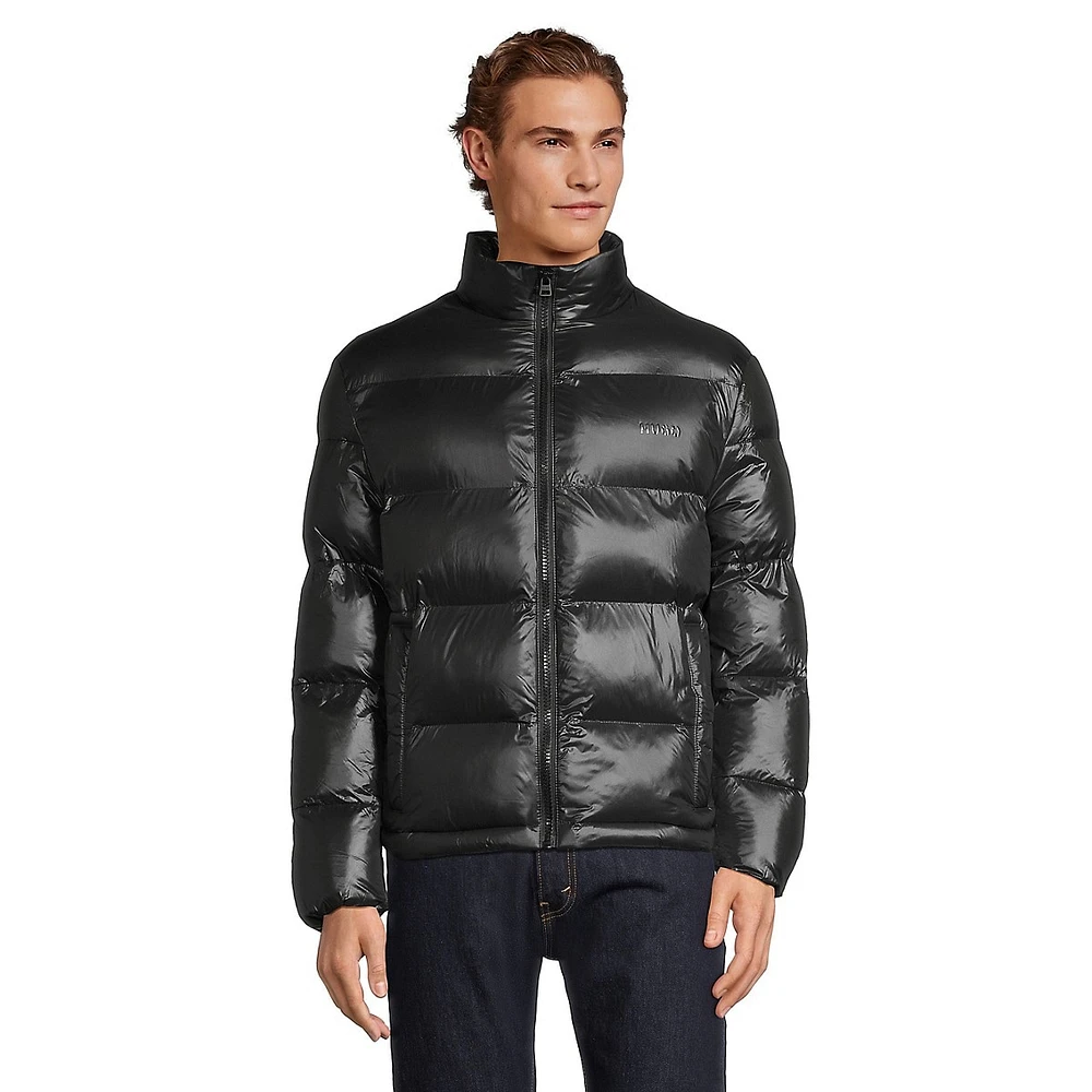 Shiny Tech-Fill Puffer Jacket