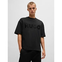 Tonal Logo Cotton-Jersey Oversized T-Shirt