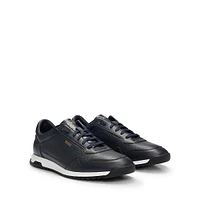 Men's Tumbled-Leather Sneakers