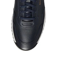 Men's Tumbled-Leather Sneakers