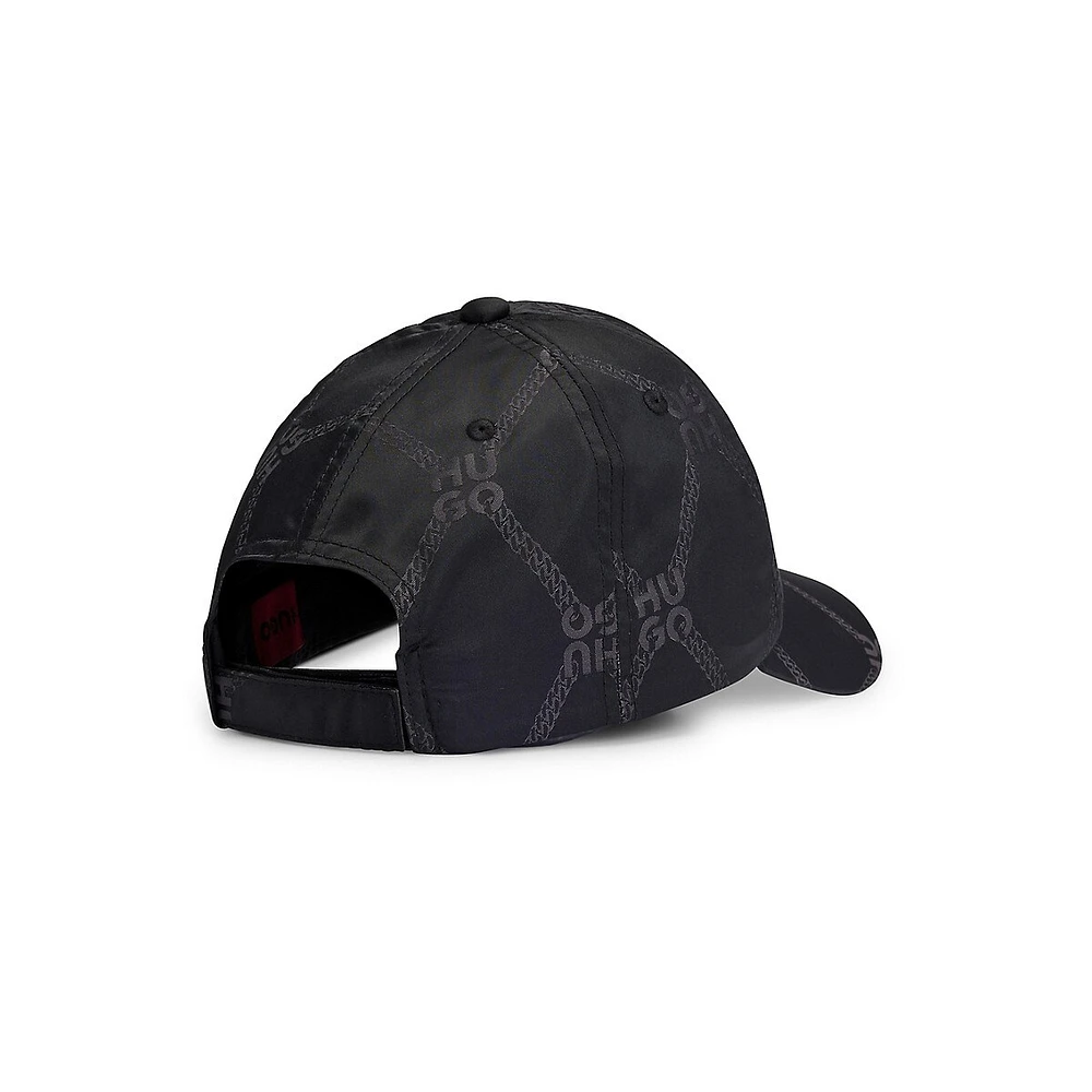 Stacked-Logo Twill Ball Cap