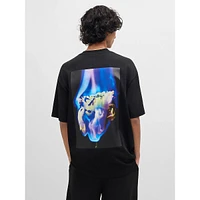 Oversized Stacked-Logo Graphic T-Shirt