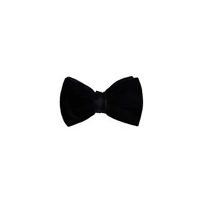 Pre-Tied Cotton Velvet Bow Tie