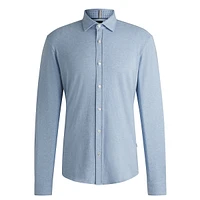 Slim-Fit Stretch-Cotton Jersey Shirt