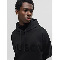 Oversized Tonal-Logo French Terry Hoodie