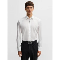 Slim-Fit Easy-Iron Stretch-Cotton Poplin Shirt