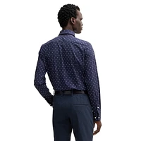 Hank Slim-Fit Printed Performance-Stretch Jersey Shirt