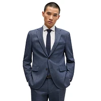 Regular-Fit Micro-Patterned Stretch Suit