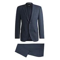 Regular-Fit Micro-Patterned Stretch Suit