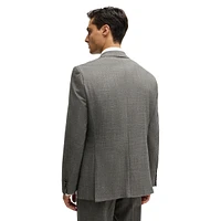 Regular-Fit Micro-Patterned Stretch Suit