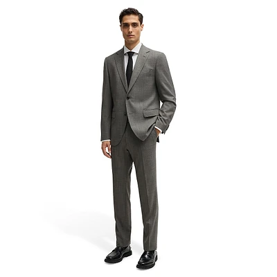 Regular-Fit Micro-Patterned Stretch Suit