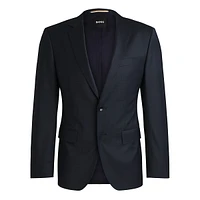 Slim-Fit Micro-Patterned Wool-Blend Suit