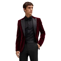 Slim-Fit Stretch Wool Tuxedo Pants