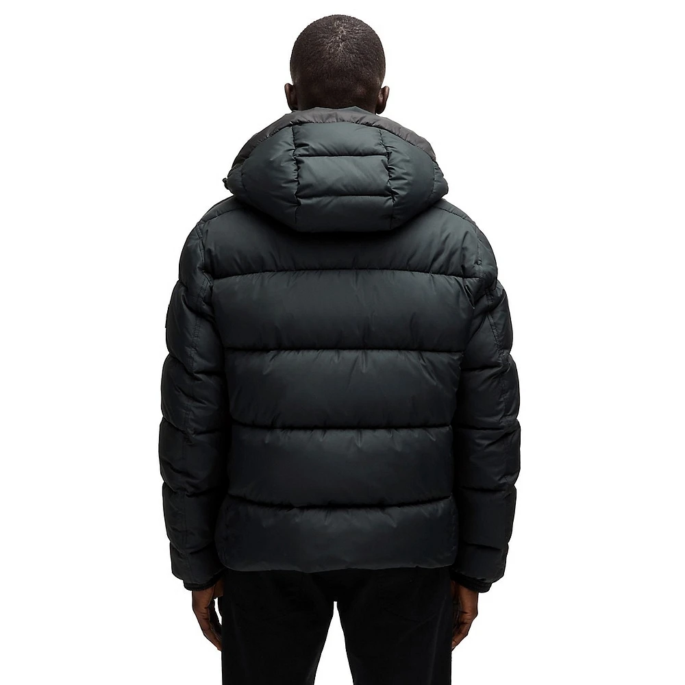 Regular-Fit Hooded Puffer Jacket