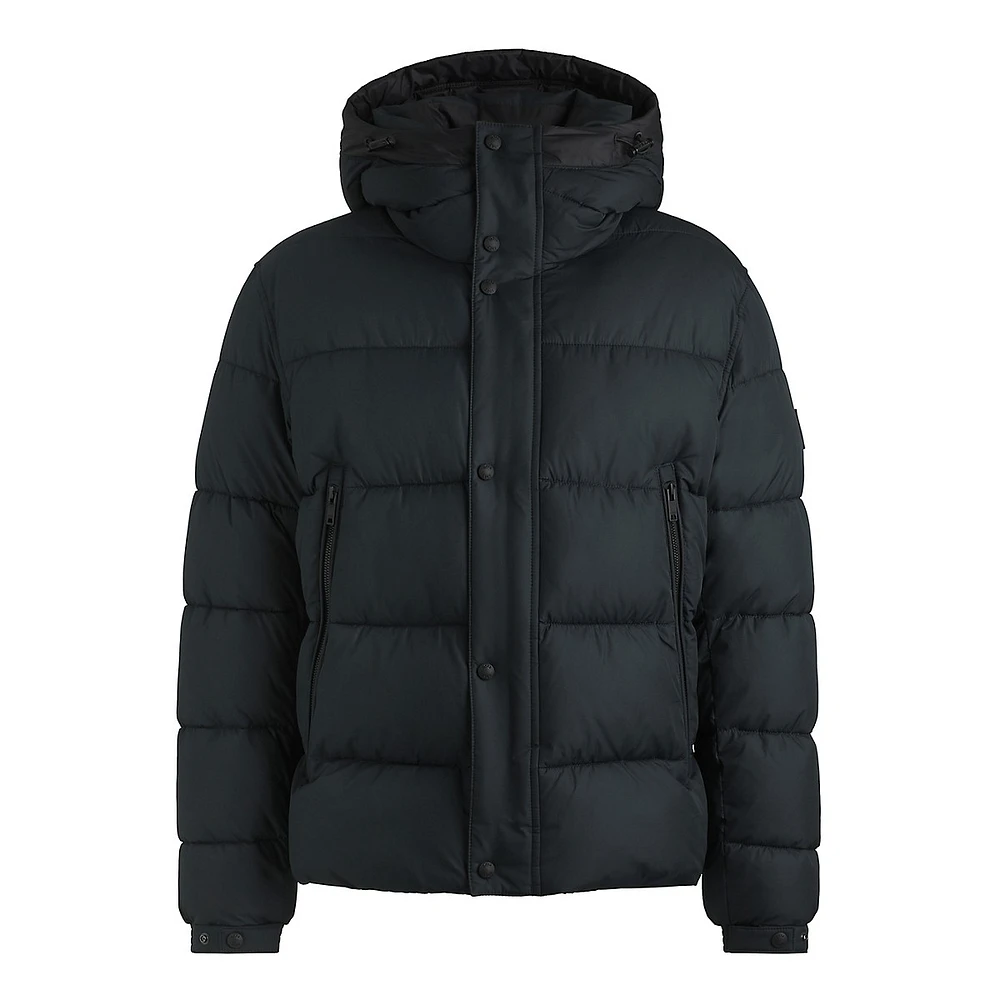 Regular-Fit Hooded Puffer Jacket