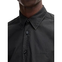 Regular-Fit Cotton Poplin Shirt