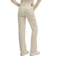 Straight-Fit Stretch-Cotton Corduroy Pants