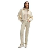 Straight-Fit Stretch-Cotton Corduroy Pants