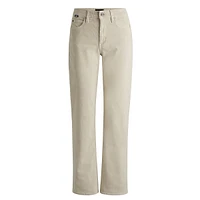 Straight-Fit Stretch-Cotton Corduroy Pants