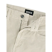 Straight-Fit Stretch-Cotton Corduroy Pants