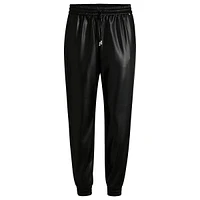 Faux Leather Drawstring Pants