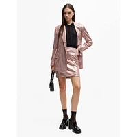 Oversized Allover Sequin Double-Breasted Blazer