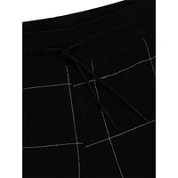 Grid-Stitch Cotton-Terry Tracksuit Bottoms