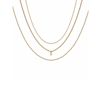 3-Piece Goldtone & Cubic Zirconia Necklace Set