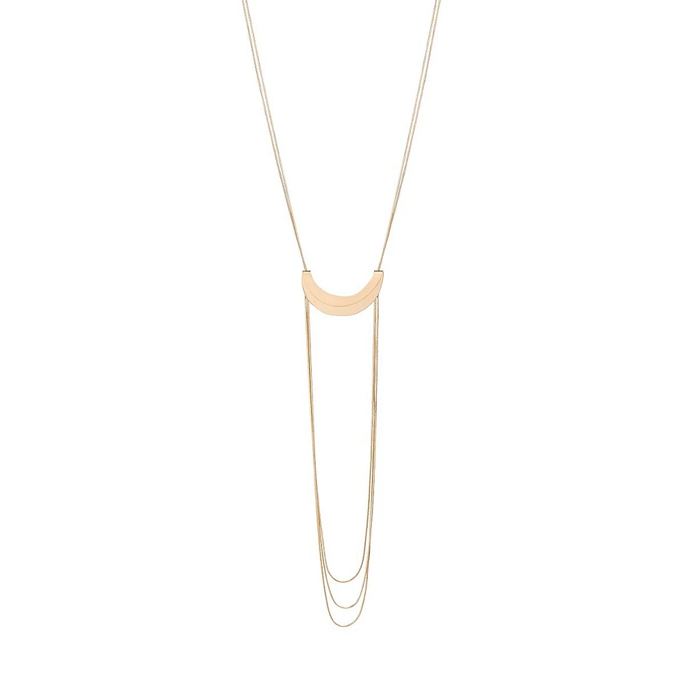 Flat Bar Rand Multi-Strand Necklace