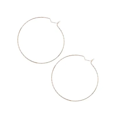 Basic Essential Goldtone Hoop Earrings