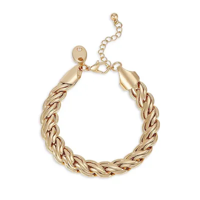 Goldtone Thick Chain Bracelet