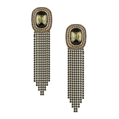 Goldtone Cup Chain Statement Drop-Earrings