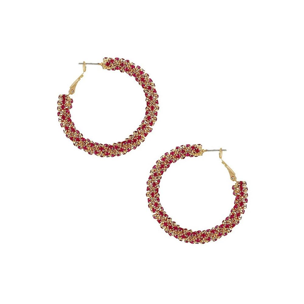 Beaded Hoop Earrings