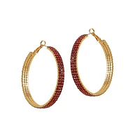 Ebellished Hoop Earrings