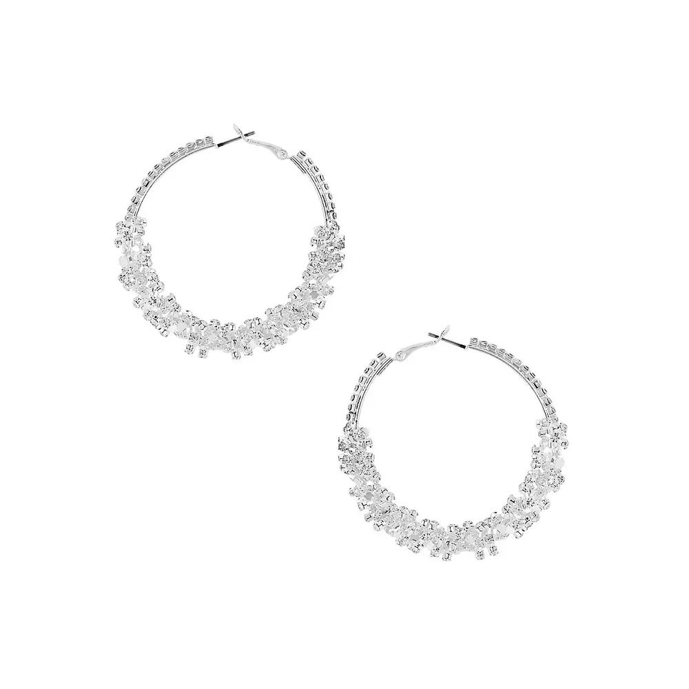 Twisted Cupchain Hoop Earrings