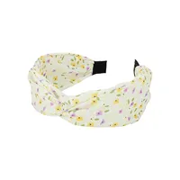 Floral-Print Alice Knot Hairband