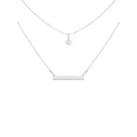 2-Pack Assorted Silvertone Pendant Necklaces